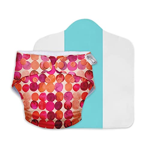 Image of SuperBottoms UNO Freesize Cloth Diaper | Cloth diaper for babies 0 to 3 years | Washable & Reusable cloth diaper | Comes with cloth diaper inserts | 1 Organic cotton Soaker (Lil Crush)