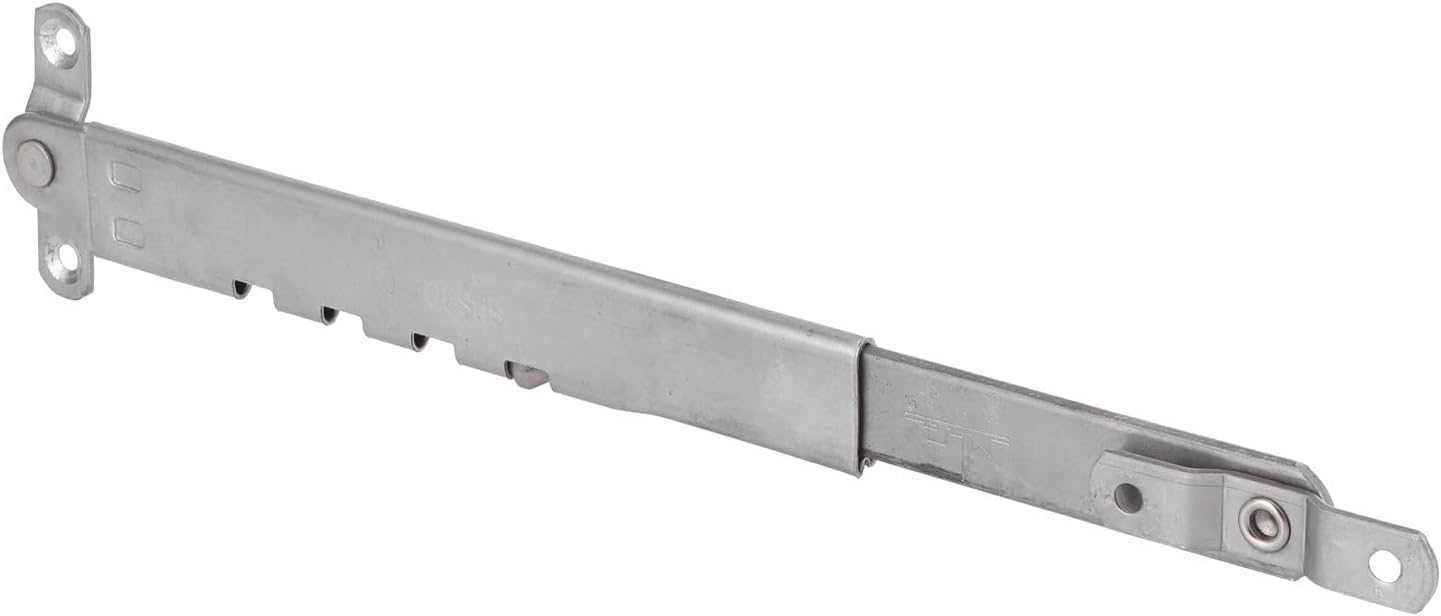 Limitador de Ventana, Ajustable Soporte Ventana Restrictor Refuerzo Ventana Soporte Abatible Telescópico Acero Inoxidable Puntal Ventana Externo Prueba Viento 28x6cm/11,0x2,4in (2 Pcs)