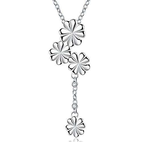 Pendentif collier gland travaillé et motifs fleurs pop élégantes