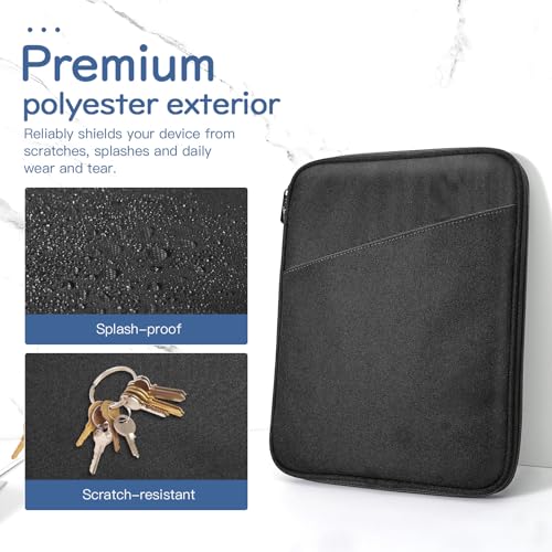Image of Dadanism 13 Inch Tablet Sleeve Bag Carrying Case for iPad Pro 13 inch M5 /M4 2025 /2024, iPad Air 13 inch M4 /M3 2026 /2025, iPad Pro 12.9 inch, Galaxy Tab S10+ /S9 FE+ /S9+ 12.4 inch, Remarkable Paper Pro 11.8 inch, Black