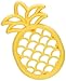 Itzy Ritzy Silicone Baby Teether – BPA-Free Infant Teether with Easy-to-Hold Design and Textured Back Side to Massage and Soothe Sore, Swollen Gums, Pineapple