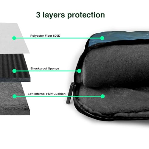 Bolso para laptop unisex negro 15.6 pulgadas miniatura 6