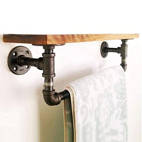 Porte-serviettes mural bois pour optimiser une petite douche - 3
