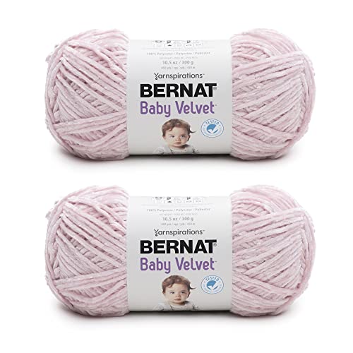 Bernat Baby Velvet Potpourri Yarn - 2 Pack of 300g/10.5oz - Polyester - 4 Medium (Worsted) - 492 Yards - Knitting/Crochet, Oats