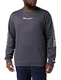 Champion Herren American Tape-Fall Fleece Crewneck Kapuzenpullover, Eisengrau, L