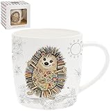 Lesser & Pavey Hattie Mug h�risson | Tasses � caf� en c�ramique pour la maison ou le travail | Tasses au design haut de gamme pour toutes les occasions | Con�u par Bug Art Lovely Mugs pour le th�, le