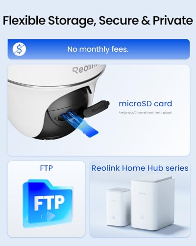 Image of REOLINK Security Cameras Wireless Outdoor, Pan Tilt Solar Powered, 5MP 2K+ Color Night Vision, 2.4 /5GHz WiFi, Smart Cameras for Home Security, Works with Home Hub, Argus PT + Solar Panel
