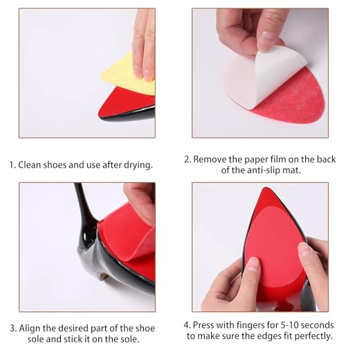Protectores antideslizantes para suelas de zapatos tacón miniatura 5