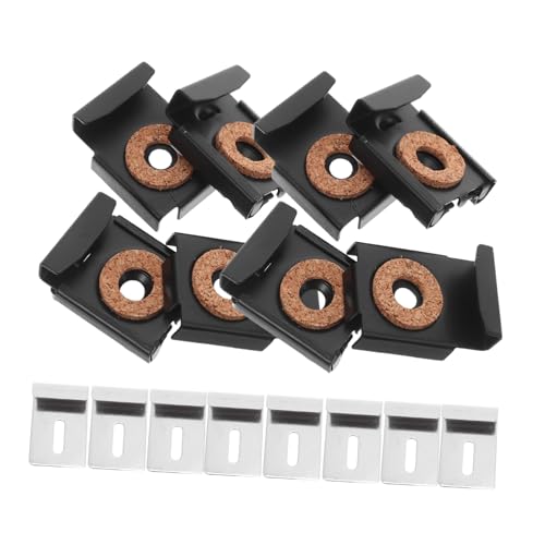 Alasum 4 セットガラスクランプステンレス製鏡固定クリップ 耐久性壁取付用ミラークランプ 浴室やリビング向けフレームレス鏡ホルダー 簡単設