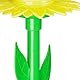 Relaxdays Sprinkler Blume, 6er Set, Spritzblume Garten, Rasensprenger Kinder, mit Erdspieß, HxD: 34 x 10 cm, rot/gelb