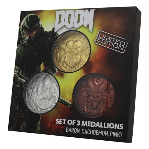 Doom Limited Edition Set mit 3 Arcade-Modus-Medaillon-Kollektion