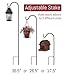 Sorbus® Shepherd's Hooks - Set of 4 Extendable Garden Planter Stakes for Bird Feeders, Outdoor Décor, Plants, Lights, Lanterns, Flower Baskets, and More! Heavy Duty - Up to 6.5 Lbs. (4 Pack)