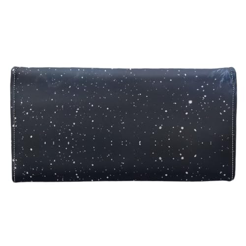 Image of AFPANQZ Women's PU Leather Three Fold Wallet Elegant Purse for Everyday Use | Funny Santa Claus Print Long Trifold Clutch Purse, Credit Card Money Organizer with ID Window, Christmas Decor
