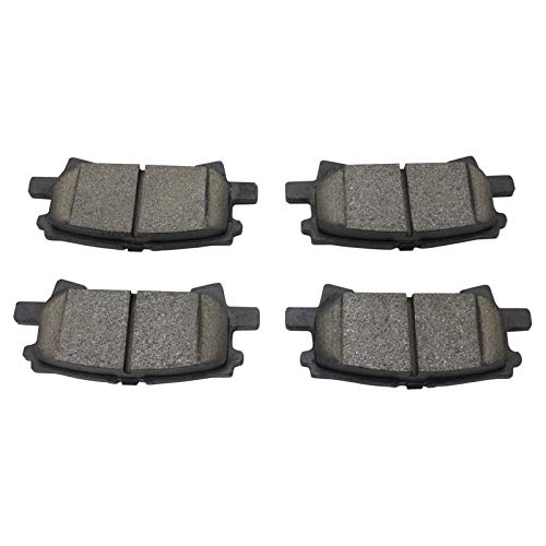 Image of TRQ Rear Brake Pad and Rotor Set Ceramic G Coated Rotors Calipers Compatible with 2004-2007 Toyota Highlander