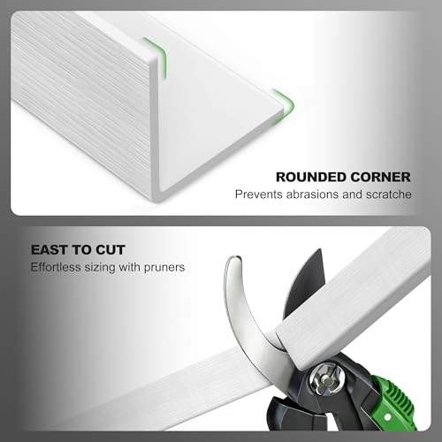 Image of Wall Corner Protector,Self Adhesive Corner Guards for Walls Edge Protector for Walls.1-5 /8 Inch Wide x 36 Inch Length,PVC Double Side Edge Protector Furniture Corner 2PCS.