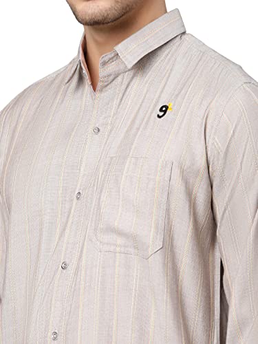 Image of Nirmla Fashion Men's Solid Regular Fit Full Sleeve Cotton Casual Shirt