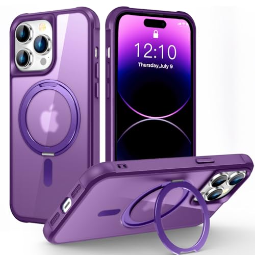 Image of Compatible with iPhone 14 Pro Max Case with Stand 6.7 inch,Purple