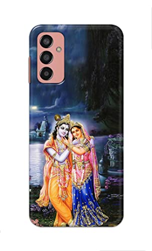 Image of Printed Hard Back Cover Case for Samsung Galaxy M13 4G Back Cover (Radha Krishna) -1803