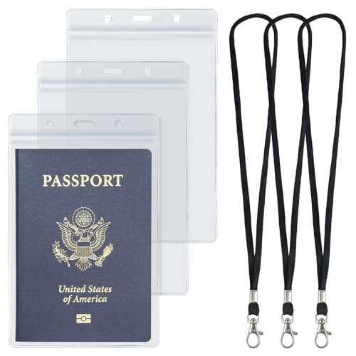 Uniclife 3 Pack Passport Holders