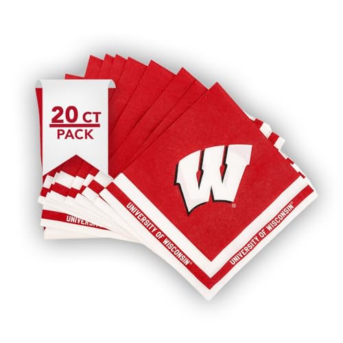 Desert Cactus University of Wisconsin UW Badgers 20 count Napkin (A)