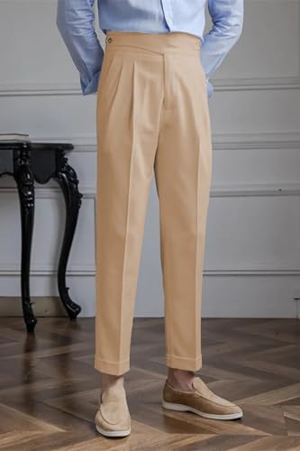 Drolia Men’s Formal Slim Fit Suit Pants Mens Business Causal Trousers Classic Dress Pants2