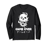game over teschio japanese kanji vaporwave aesthetic gothic maglia a manica