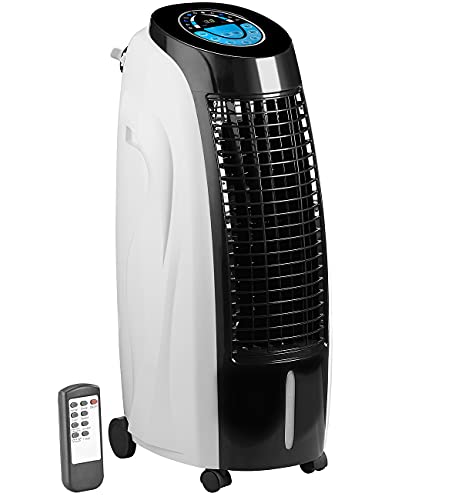 Sichler Haushaltsgeräte Mobile Klimageräte: 3in1-Luftkühler, Luftbefeuchter und Ionisator, 15 l, 130 W, 800 ml/h (Klimagerät ohne Abluftschlauch, Luftbefeuchter-Klimaanlage, Turmventilator) Sichler Haushaltsgeräte Mobile Klimageräte: 3in1-Luftkühler, Luftbefeuchter und Ionisator, 15 l, 130 W, 800 ml/h (Klimagerät ohne Abluftschlauch, Luftbefeuchter-Klimaanlage, Turmventilator)