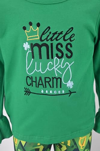 Image of Unique Baby 2 Piece Girls Double Ruffle Leggings and Long Sleeve Shirt Clothes Set Kid and Toddler Girl Outfit