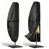 Zdovivot Patio Umbrella Cover - Waterproof 420D Oxford Fabric for Offset Banana Umbrellas
