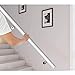 DKXCOSQ White Wooden Stair Handrail Kit 1ft 20ft Non Slip Banister Support Rod for Corridor Indoor/Outdoor Wall Stair Grab Bar with Installation Tools Ideal for Elderly and Children