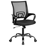 Lennox Furniture Office Chair Computer Chair Ergonomic with Lumbar Support Swivel and Adjustable Height Mesh Fabric