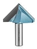 KEENTECH V-Groove Router Bits 90-Degree with 1/2" Shank, 2" Cutting Diameter, 1-11/64" Cutting Depth