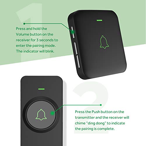 AVANTEK Mini-Empfänger CR-1 Zusatzempfänger zur Erweiterung nur Ihres AVANTEK 2021 D-3B, 2021 D-3G, 2021 D-3W, 2021 D-3F, 2021 CB-11, 2021 CW-11, 2021 CB-21, 2021 DB-21, 2021 DB-11 Türklingel