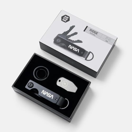 Image of The Ridge Key Organizer - Compact Metallic Key Holder, Minimalist Innovative Keyholder, Smart Keychain Secures 2-6 Keys