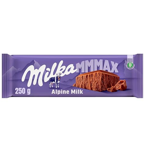 Milka MMMAX, Tableta Grande de Chocolate con Leche de los Alpes, 250 g