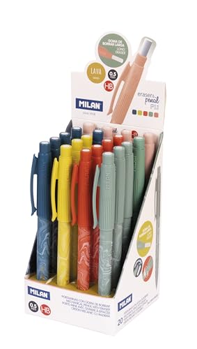 Porte-mines PL1 MILAN 0.5 mm HB boîte de présentation de 20 pièces série Lava pour fournitures