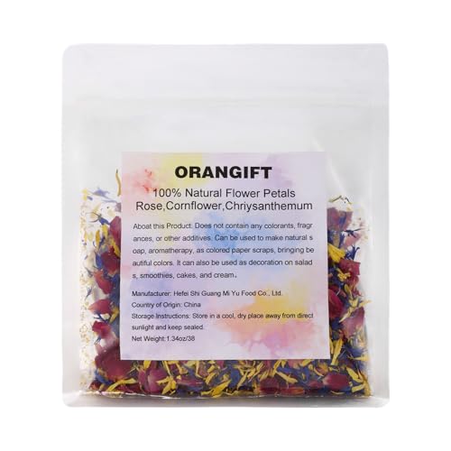Mezcla de pétalos secos natural para manualidades 38g miniatura 2