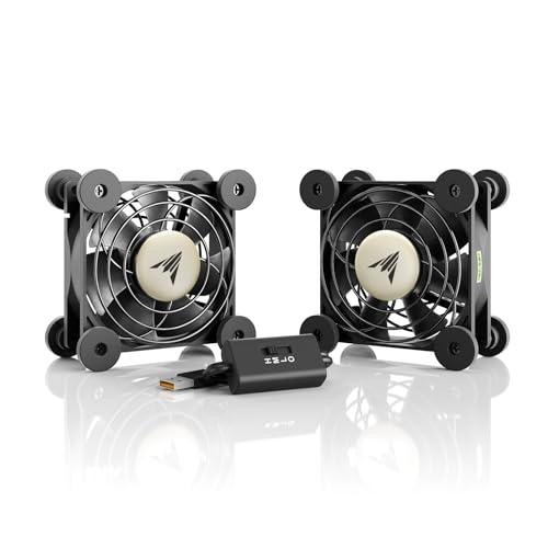 Image of AC Infinity MULTIFAN S5, Quiet Dual 80mm USB Fan