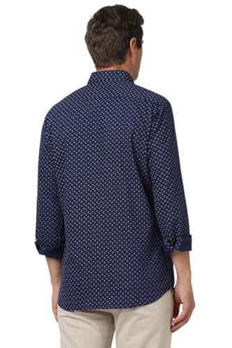Image of Van Heusen Casual Printed Shirt for Men| Premium Cotton| Full Sleeves| Slim Fit |Breathable Fabric