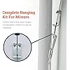 Mirror Hanging Kit with Hangers and Leveling Hardware - 100 lbs - Heavy Duty Mirror Hanging ...