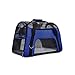 BOSERMEN Pet Carrier Bag, Portable Dog Travel Bag, Breathable Mesh Fabric, Suitable for Both Long and Short Trips, Foldable Breathable Cat Travel Carrier(S, Dark Blue)