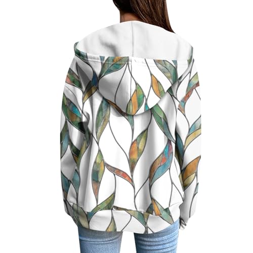 Zip Up Hoodie Women Casual Oversized Sweatshirts - Fall Fashion Fleece Lined Jacket - Thick Warm Coat Winter Clothing