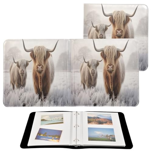 Álbum de fotos autoadhesivo DIY scrapbook FLildon tipo carpeta 3 anillos 40 páginas 8x10 para recuerdos miniatura 2