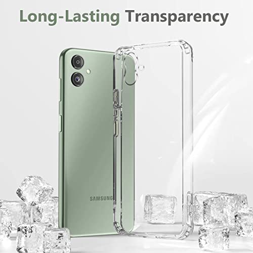 Image of Fashionury Crystal Clear Case for Samsung Galaxy F14 5G | Yellowing Resistance | Transparent TPU Silicone | Raised Camera Lips | Slim Transparent Cover