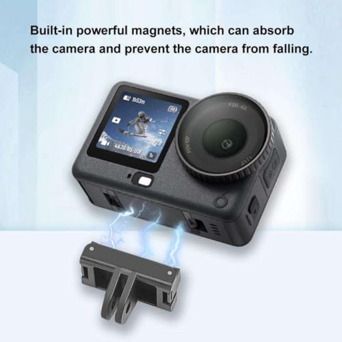 Image of Yantralay Magnetic Quick Release Base Mount for D JI Os mo Action 6 & Os mo Nano | Dual-Lock Snap Base Adapter for Tripod | Os mo Action 6 Accessories