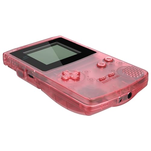 Image of IPS Ready Upgraded eXtremeRate Cherry Pink Replacement Shell Full Housing Cover & Black Screen Lens for Gameboy Color - Fit for GBC OSD IPS & Regular IPS & Standard LCD - Console & IPS Screen Without