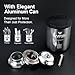 WFS NV.37 1-1/8 Inch Threadless Bike Headset Set for Threadless Steerer Forks and 34mm Head Tube - CNC Aluminum Alloy, Sealed Bearings for Mountain Bike, Road Bikes, MTB and BMX, Silver