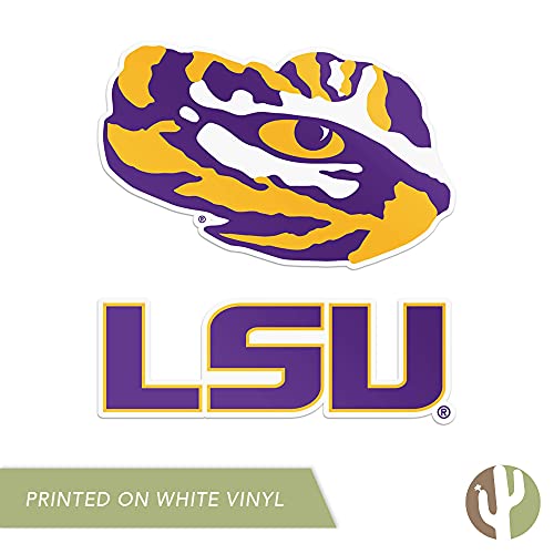 Calcomanía de vinilo de LSU duradera para proteger tus pertenencias 6