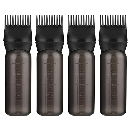 Piezas De Botellas Negras, Botellas De Escala, Botellas De Plástico, Tinte Para El Cabello, Accesorios Para El Salón