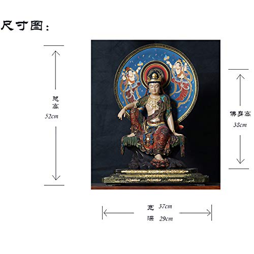 仏教美術 木彫 水月観音菩薩像 仏像 Amazon｜木彫りの仏像 菩薩像 水月観音 木彫り観音様 ツゲ製高級